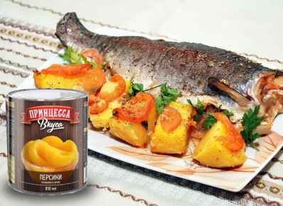 Нежная форель на пару с фруктами и овощами: идеальный ужин