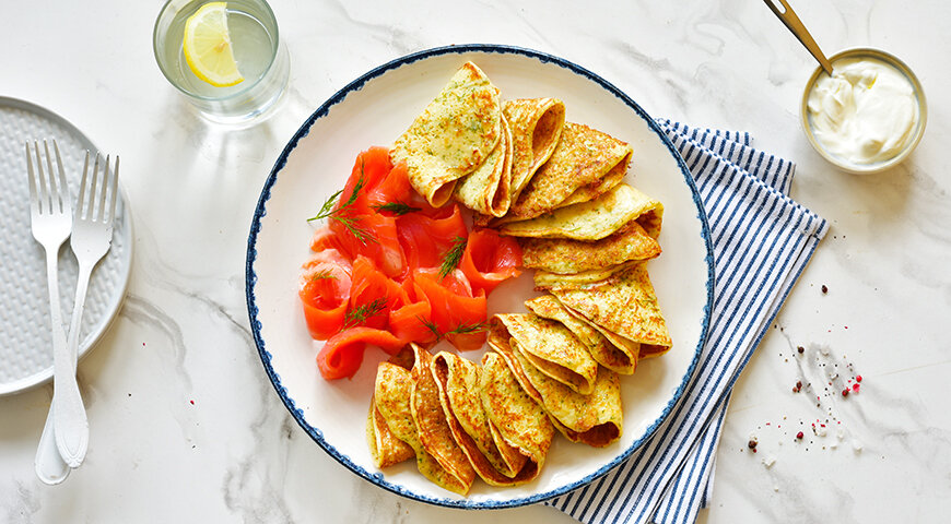 Нежные картофельные блинчики с укропом и простоквашей