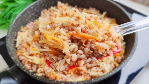 Гречка с капустой на сковороде: простое и вкусное блюдо для поста