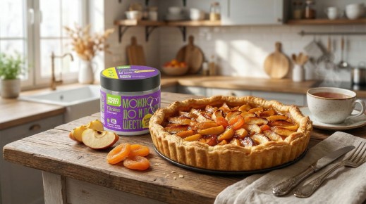 вкусный и полезный постный яблочный пирог без добавленного сахара