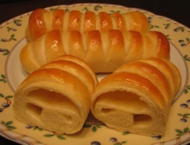 Нежные закусочные булочки с плавленым сыром на завтрак