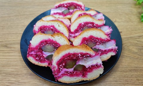 Удивительная закуска из свеклы и сельди для идеального новогоднего стола