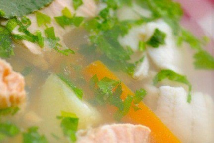 Неповторимая уха из тилапии с перловкой