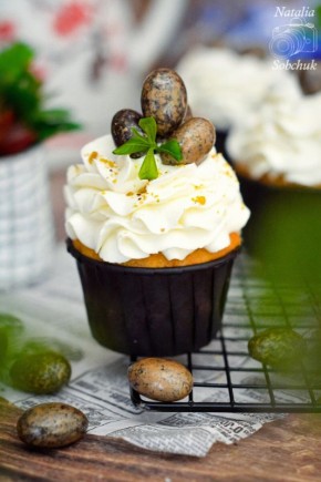Пасхальные капкейки с фейхоа и кремом чиз: удивите своих близких