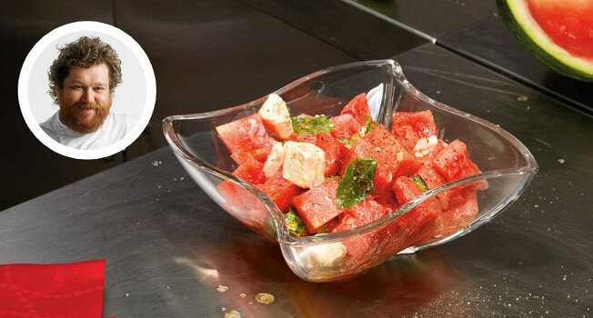 Неожиданные вкусовые сочетания: арбуз и сыр