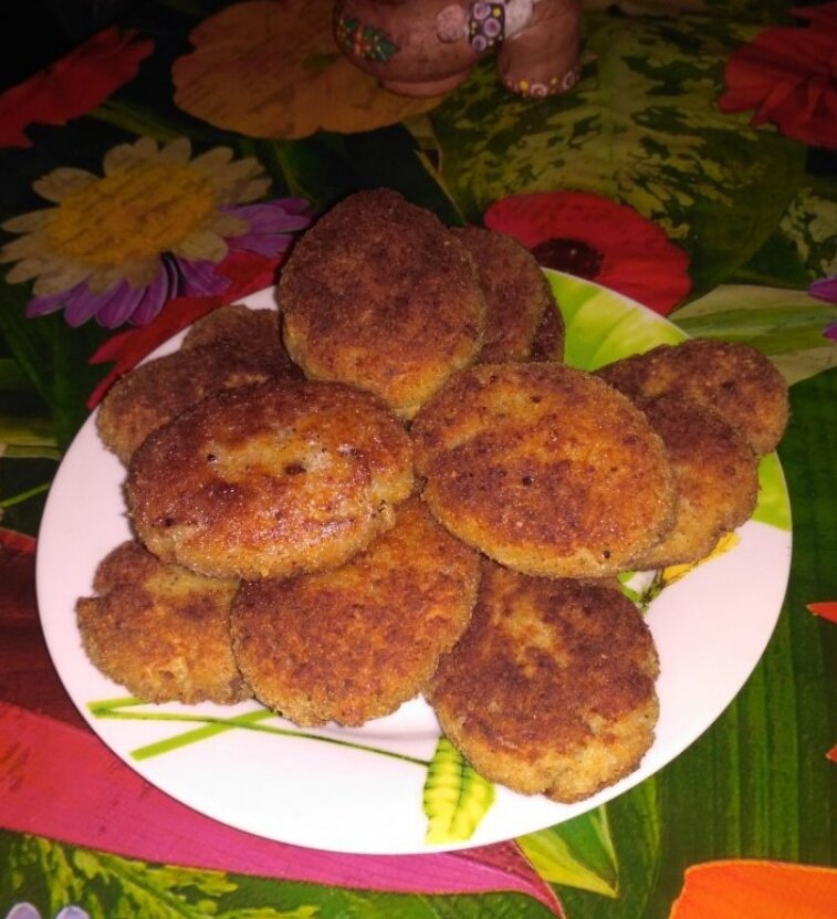 Рыбные котлеты со сливками