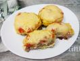 Мясные стожки с сыром и картофельным пюре