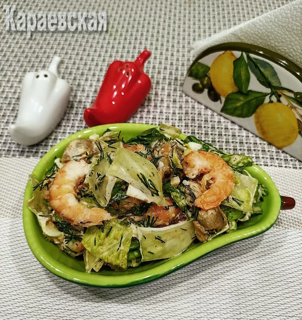 Салат с морепродуктами: лучший кето-выбор для ценителей здорового стиля жизни